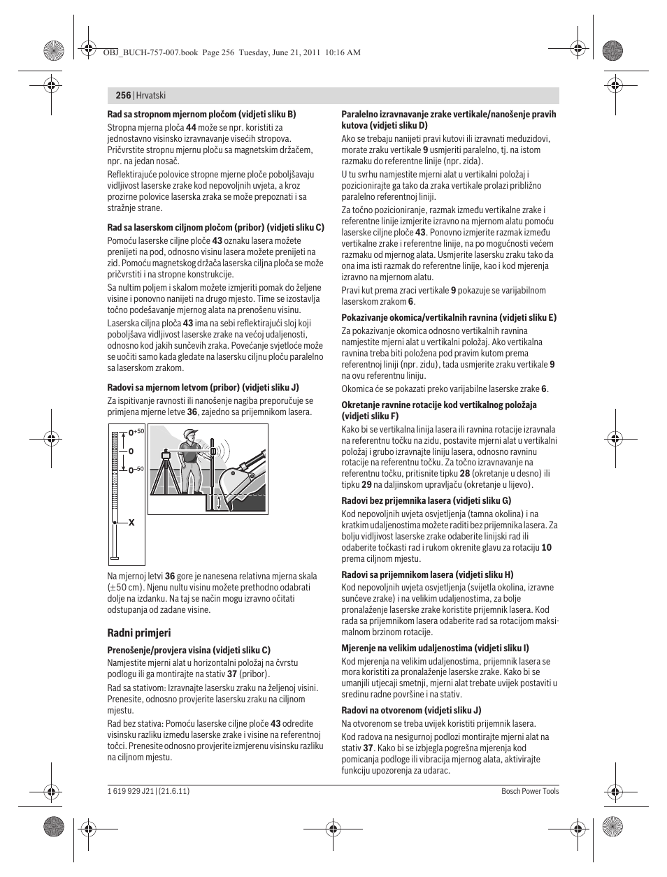 Bosch GRL 300 HV Professional User Manual | Page 256 / 309