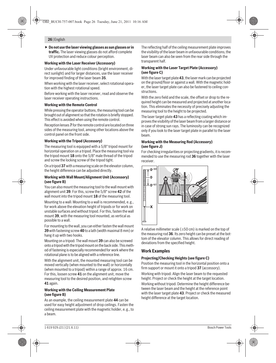 Bosch GRL 300 HV Professional User Manual | Page 26 / 309