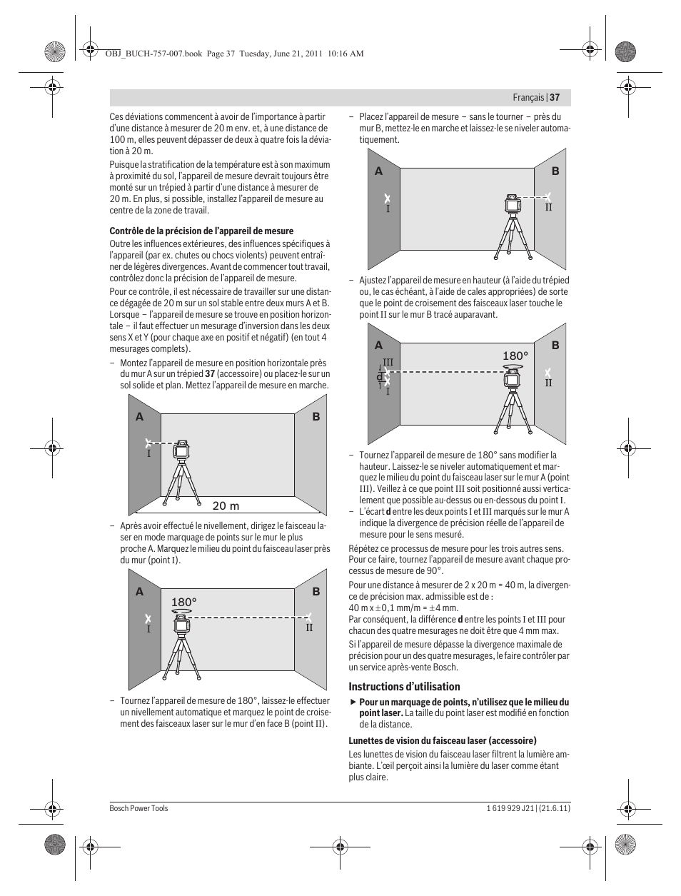 Bosch GRL 300 HV Professional User Manual | Page 37 / 309