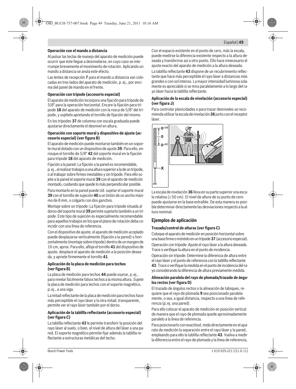 Bosch GRL 300 HV Professional User Manual | Page 49 / 309