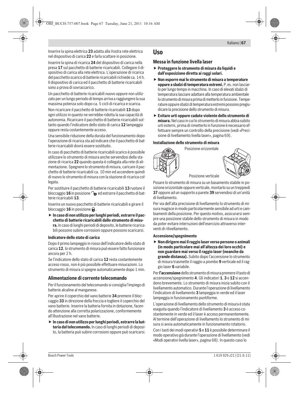 Bosch GRL 300 HV Professional User Manual | Page 67 / 309