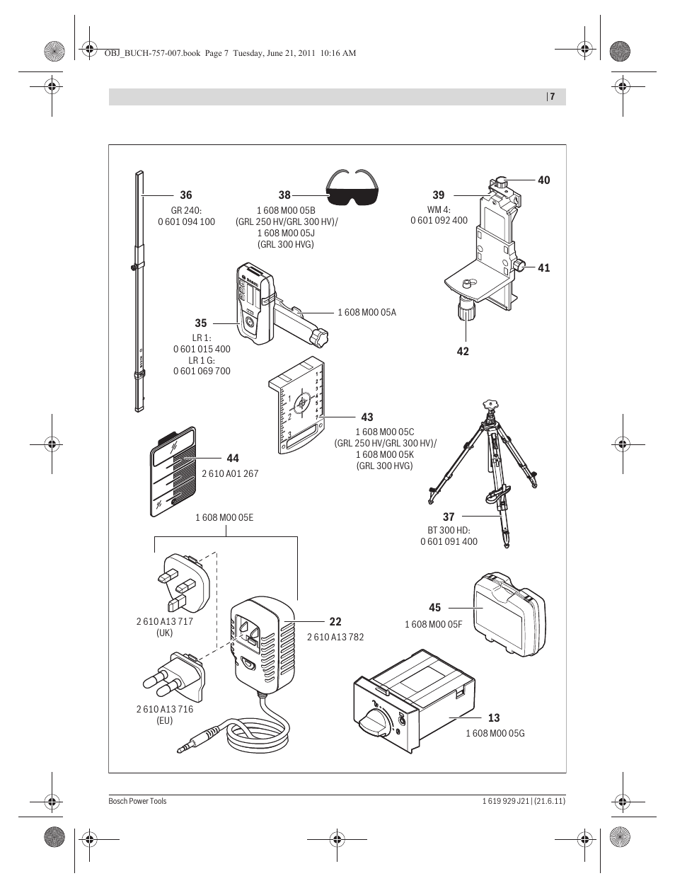 Bosch GRL 300 HV Professional User Manual | Page 7 / 309