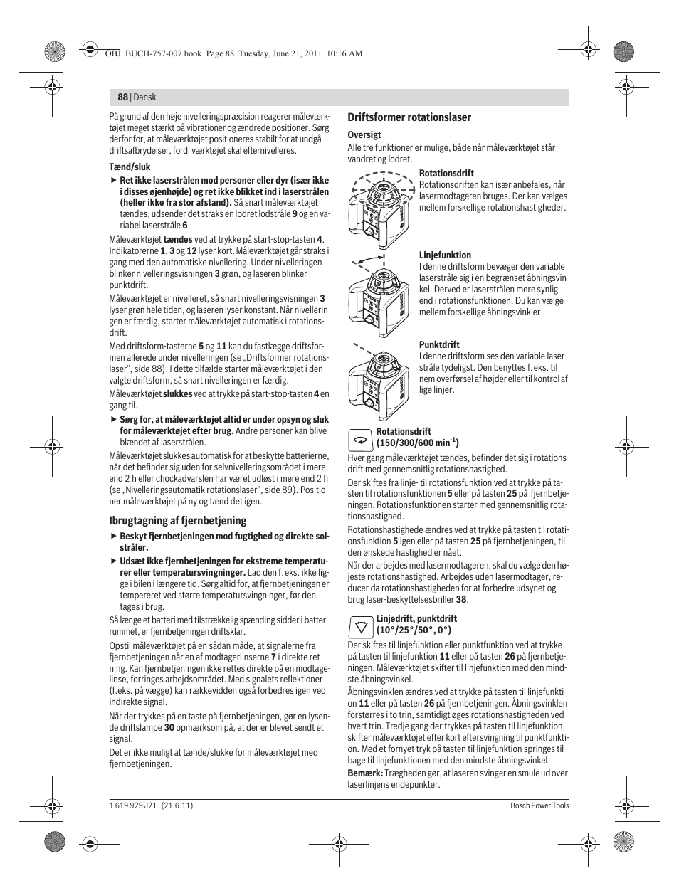 Bosch GRL 300 HV Professional User Manual | Page 88 / 309