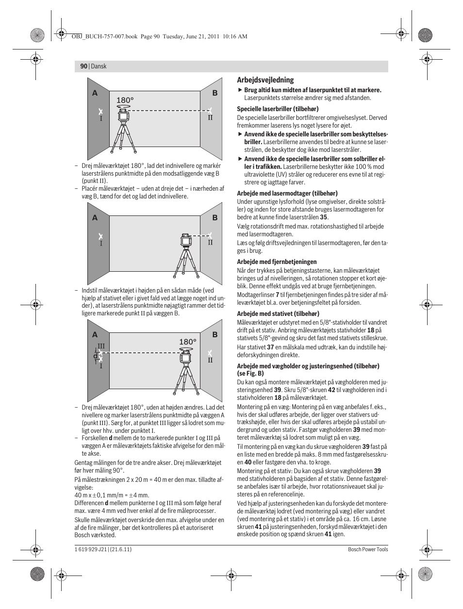 Bosch GRL 300 HV Professional User Manual | Page 90 / 309