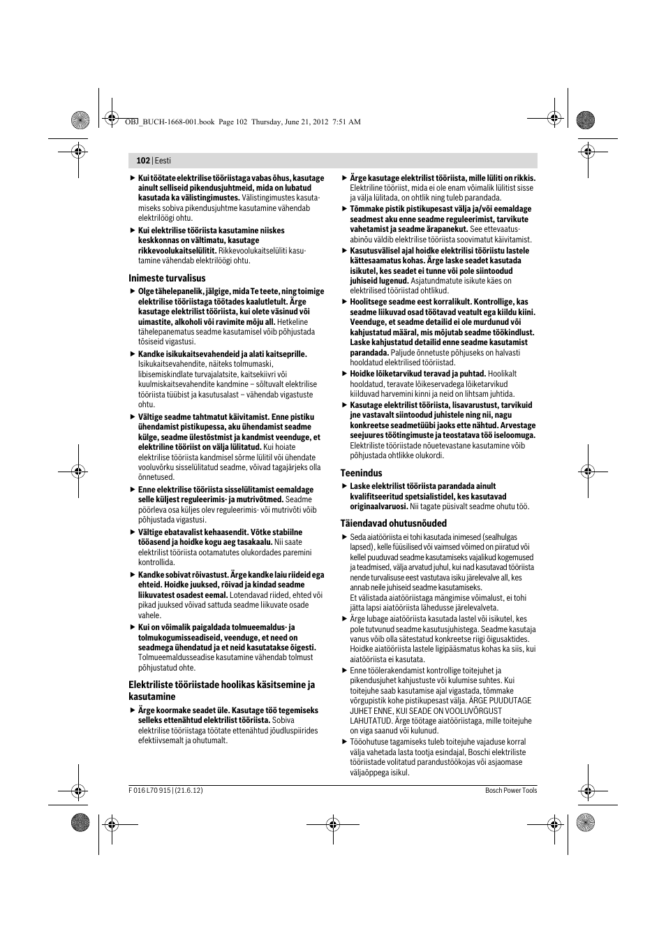 Bosch AMW 10 User Manual | Page 102 / 124