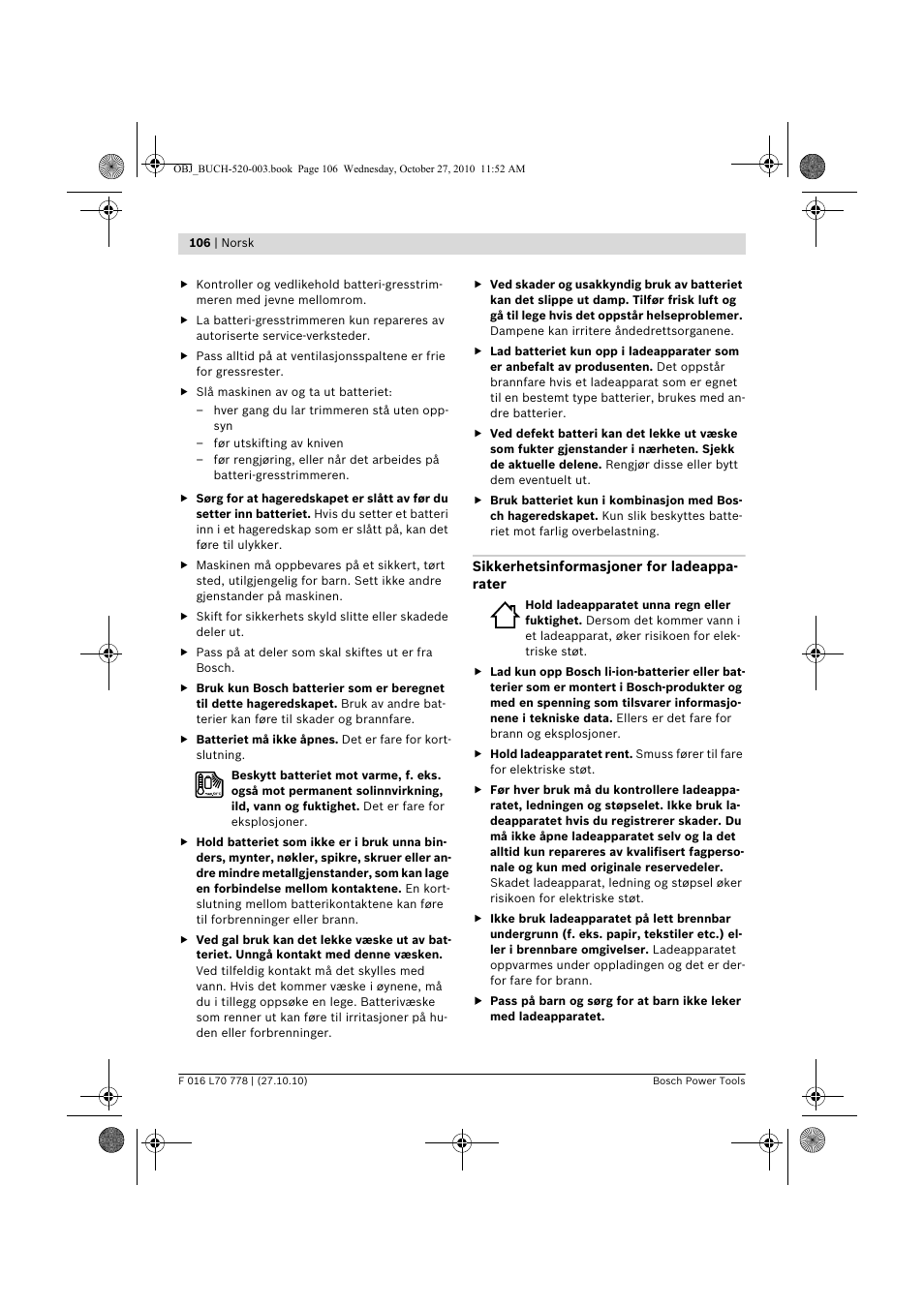 Bosch ART 23 LI User Manual | Page 106 / 297