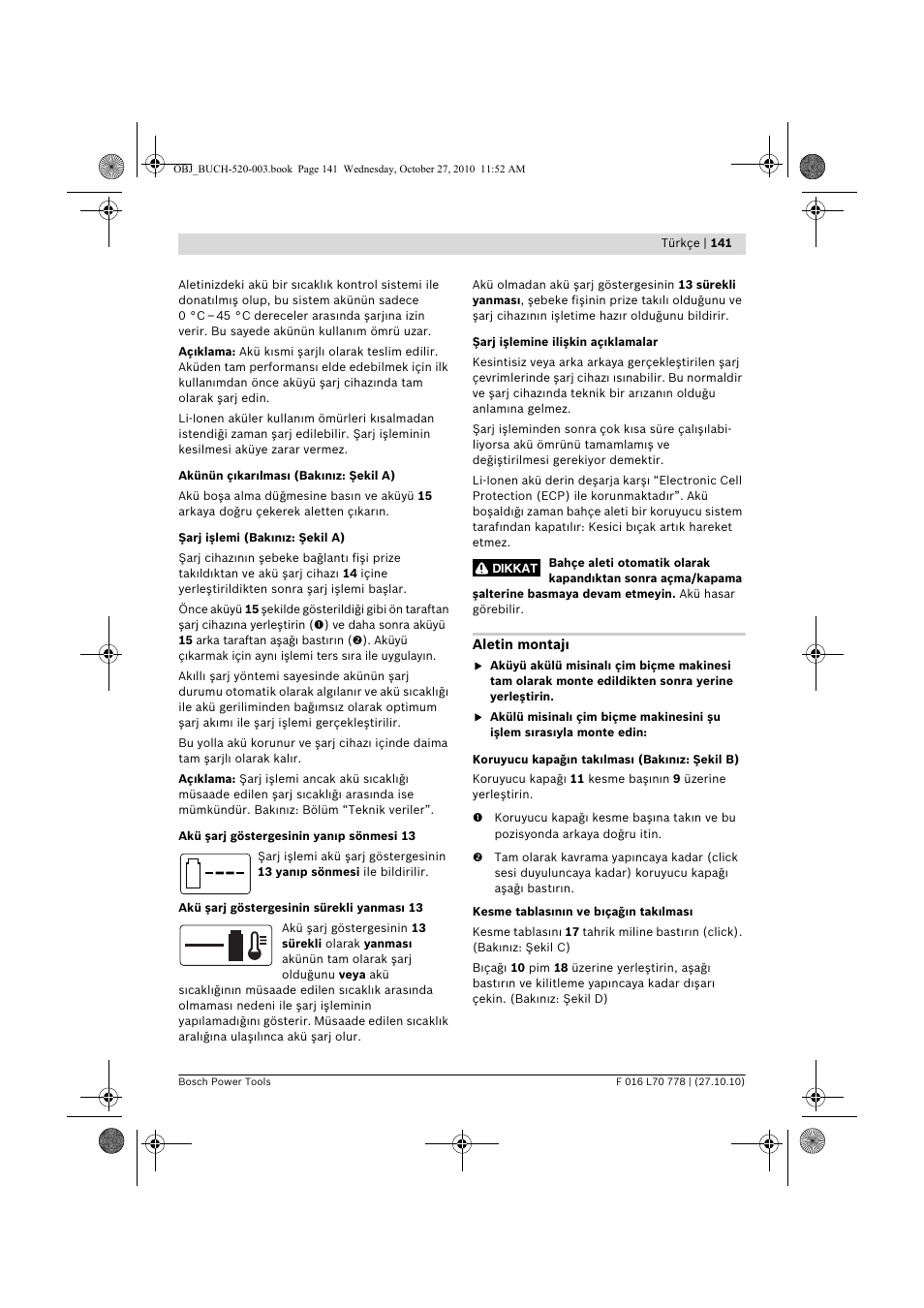 Bosch ART 23 LI User Manual | Page 141 / 297