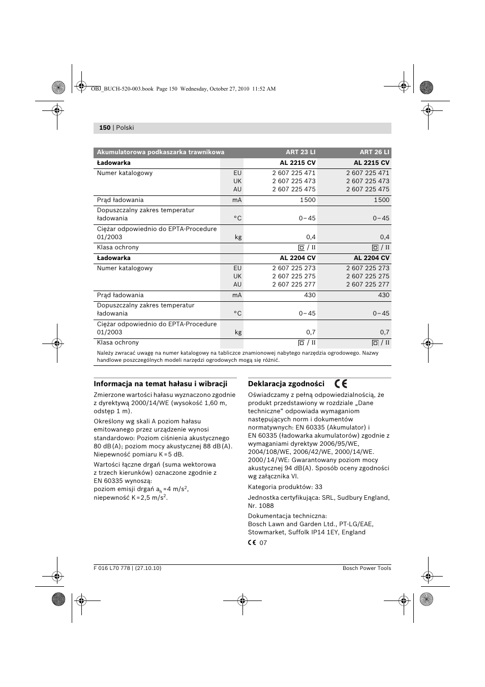 Bosch ART 23 LI User Manual | Page 150 / 297