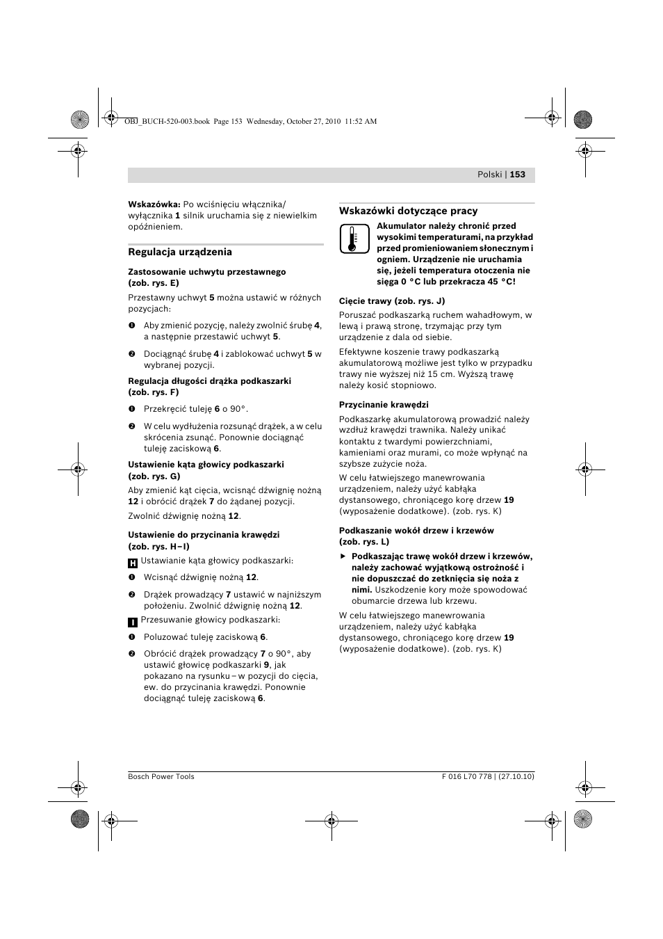 Bosch ART 23 LI User Manual | Page 153 / 297