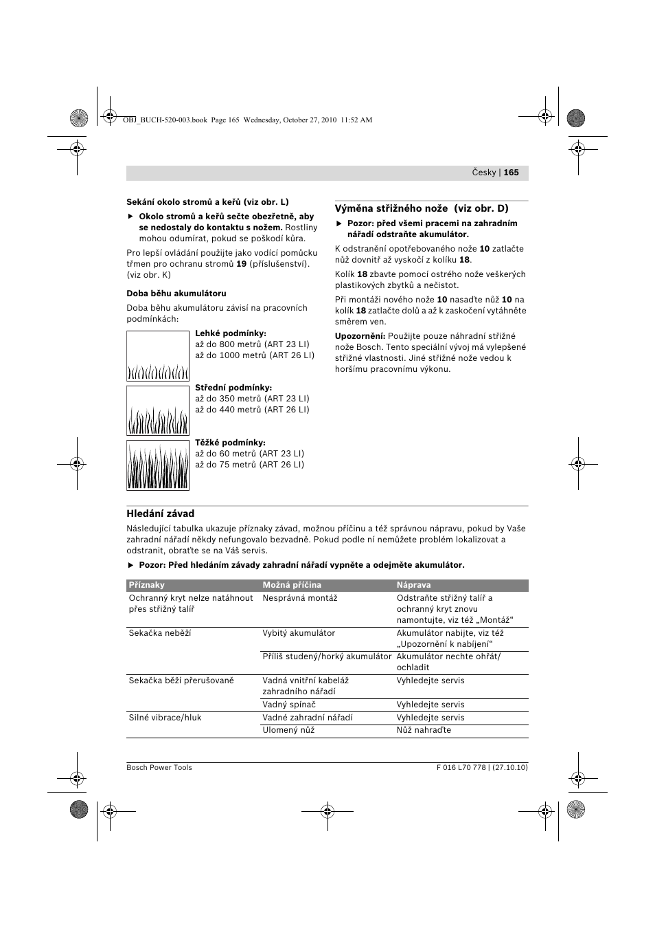 Bosch ART 23 LI User Manual | Page 165 / 297