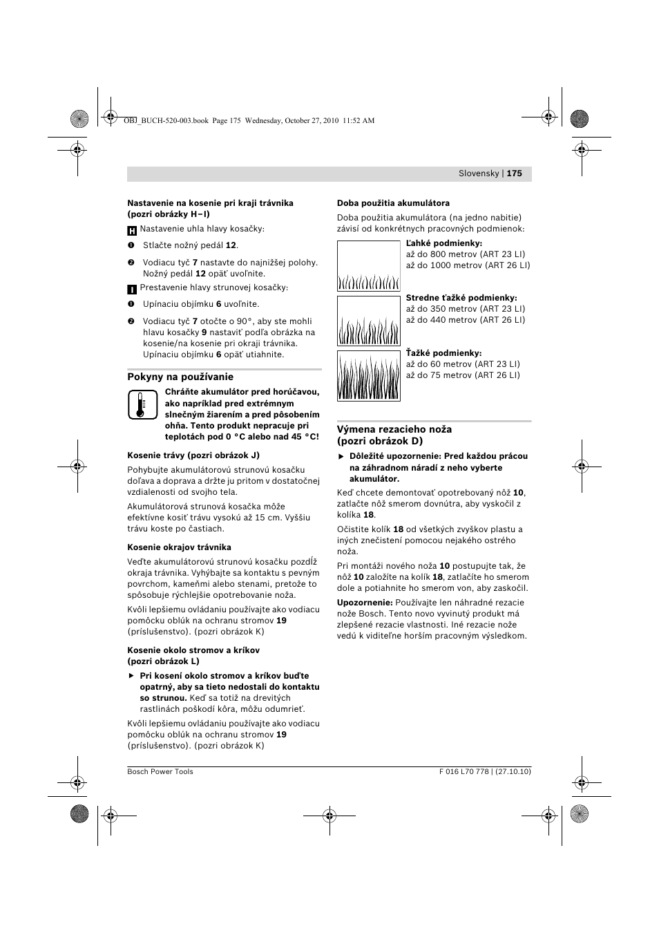 Bosch ART 23 LI User Manual | Page 175 / 297