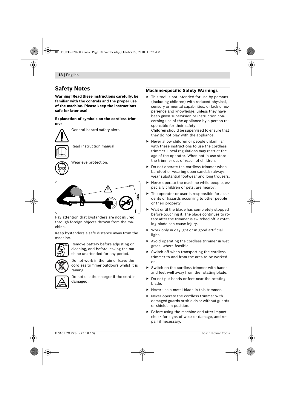 Bosch ART 23 LI User Manual | Page 18 / 297