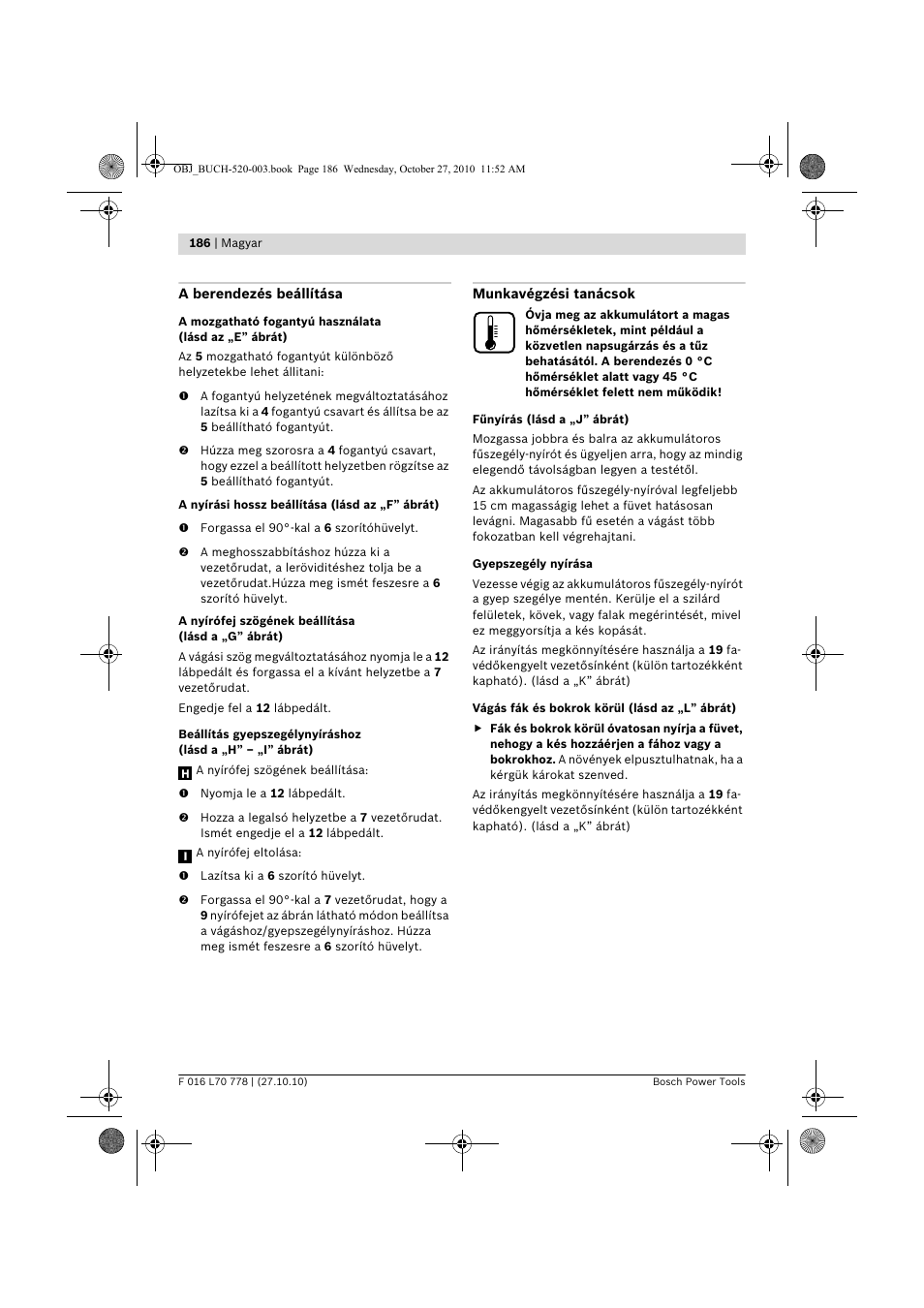 Bosch ART 23 LI User Manual | Page 186 / 297