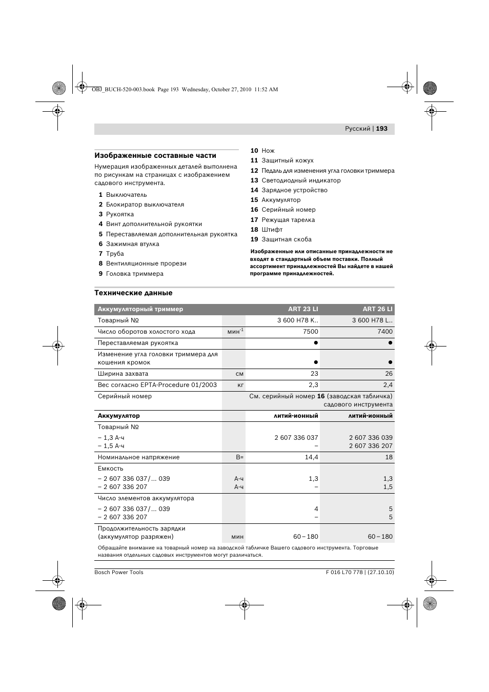 Bosch ART 23 LI User Manual | Page 193 / 297