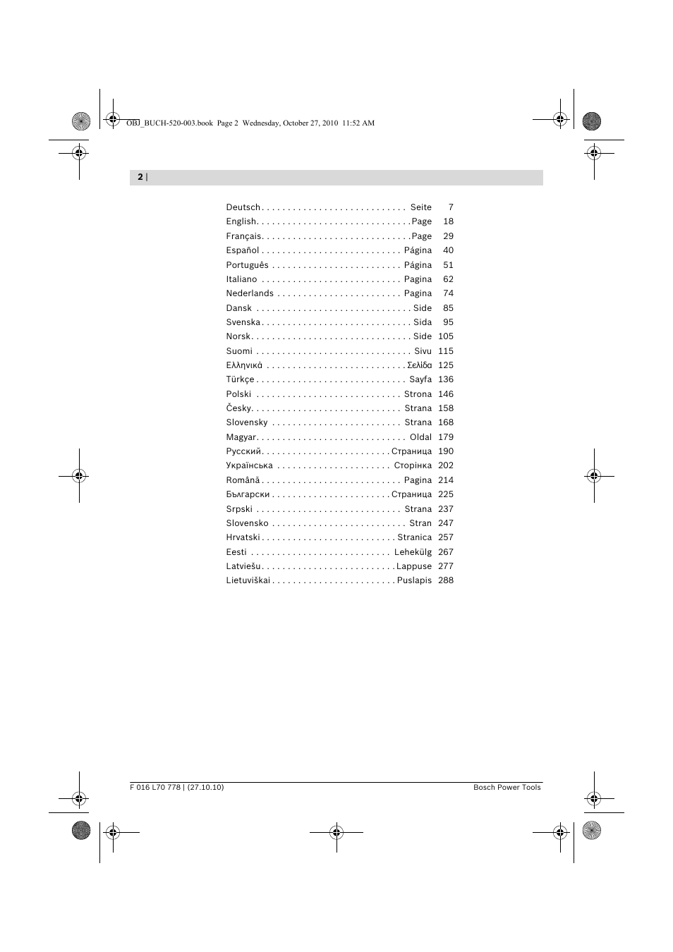 Bosch ART 23 LI User Manual | Page 2 / 297