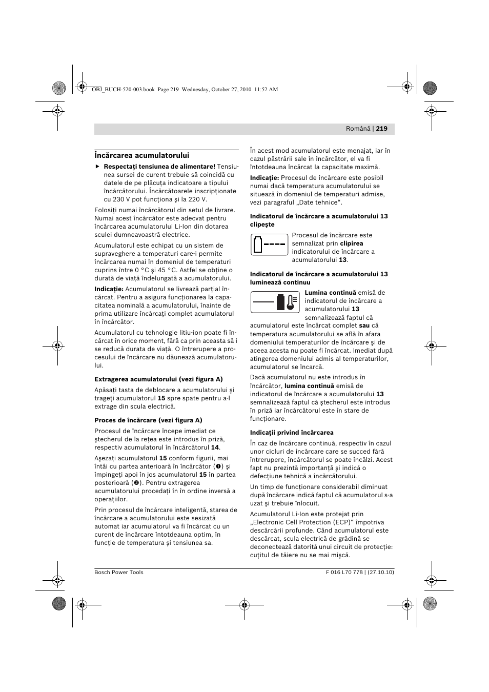 Bosch ART 23 LI User Manual | Page 219 / 297