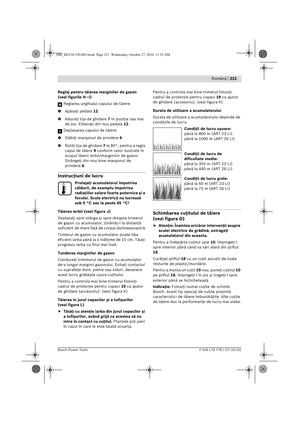 Bosch ART 23 LI User Manual | Page 221 / 297