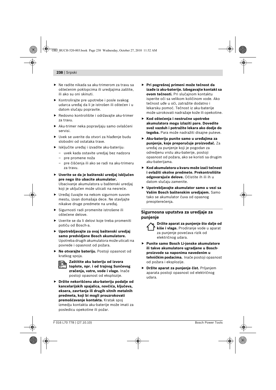 Bosch ART 23 LI User Manual | Page 238 / 297