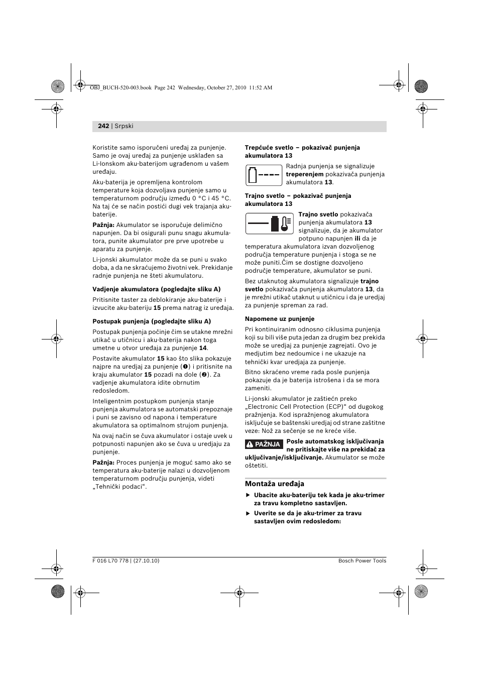 Bosch ART 23 LI User Manual | Page 242 / 297