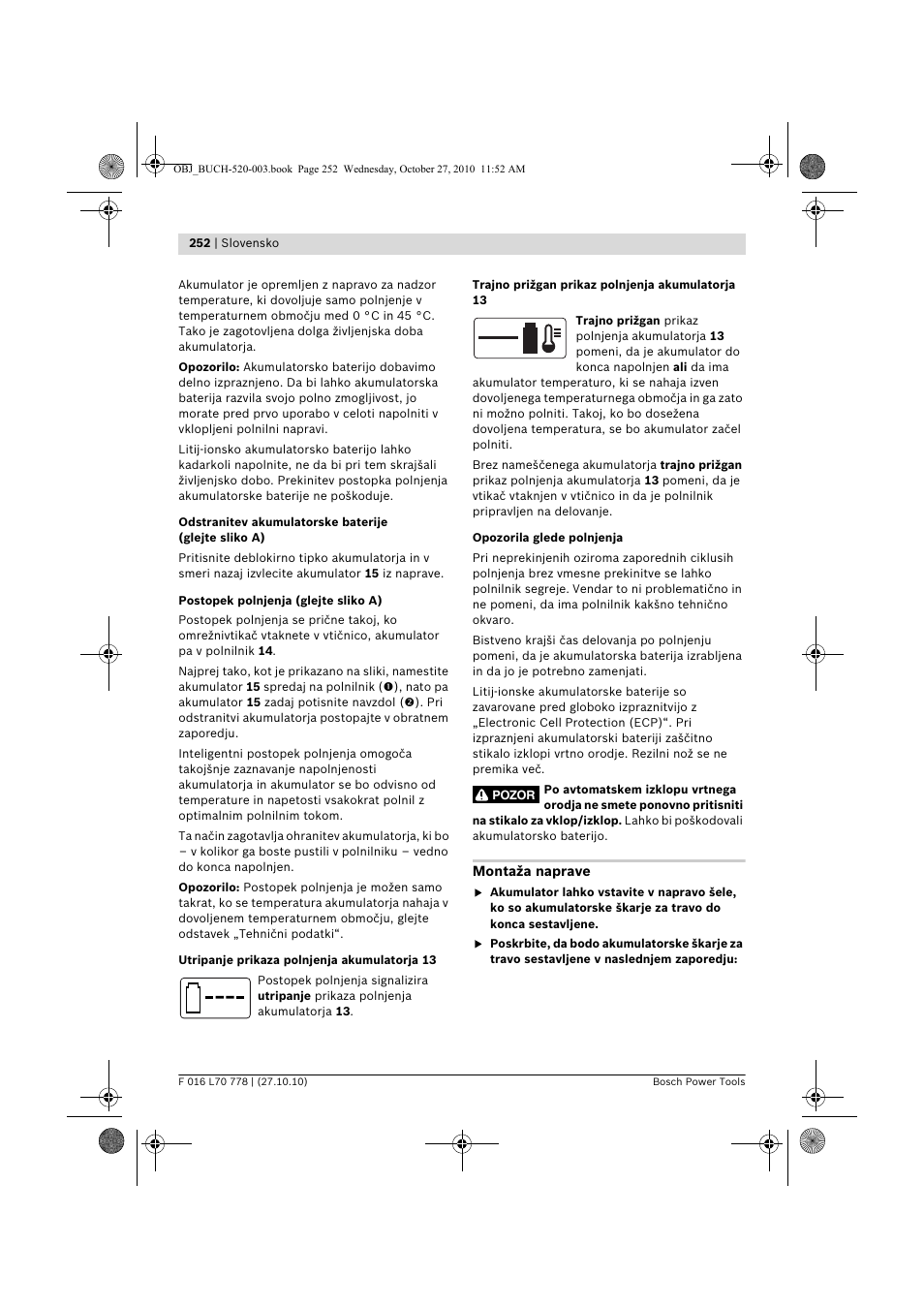 Bosch ART 23 LI User Manual | Page 252 / 297