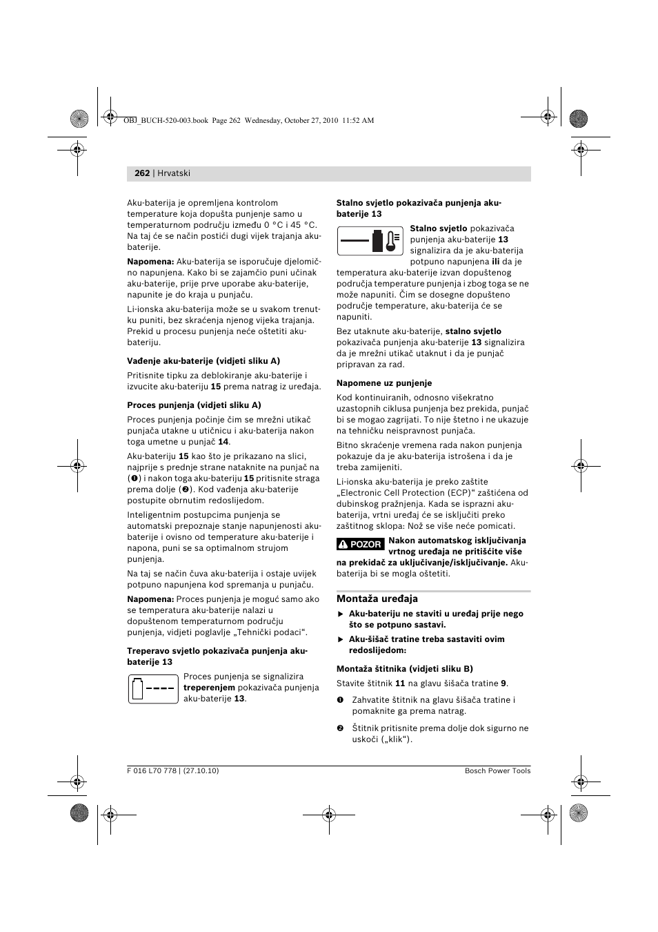 Bosch ART 23 LI User Manual | Page 262 / 297