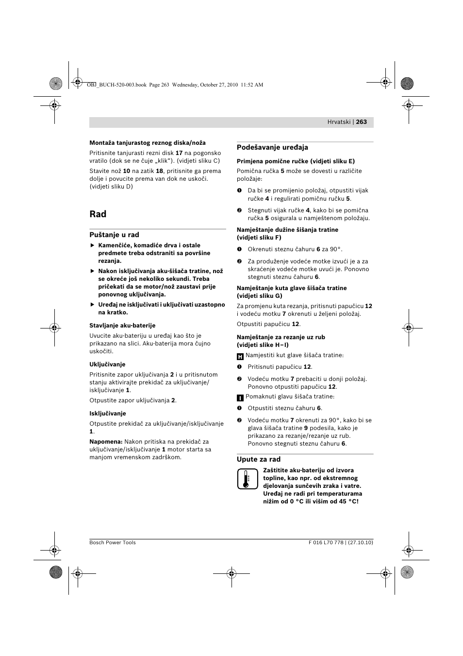 Bosch ART 23 LI User Manual | Page 263 / 297