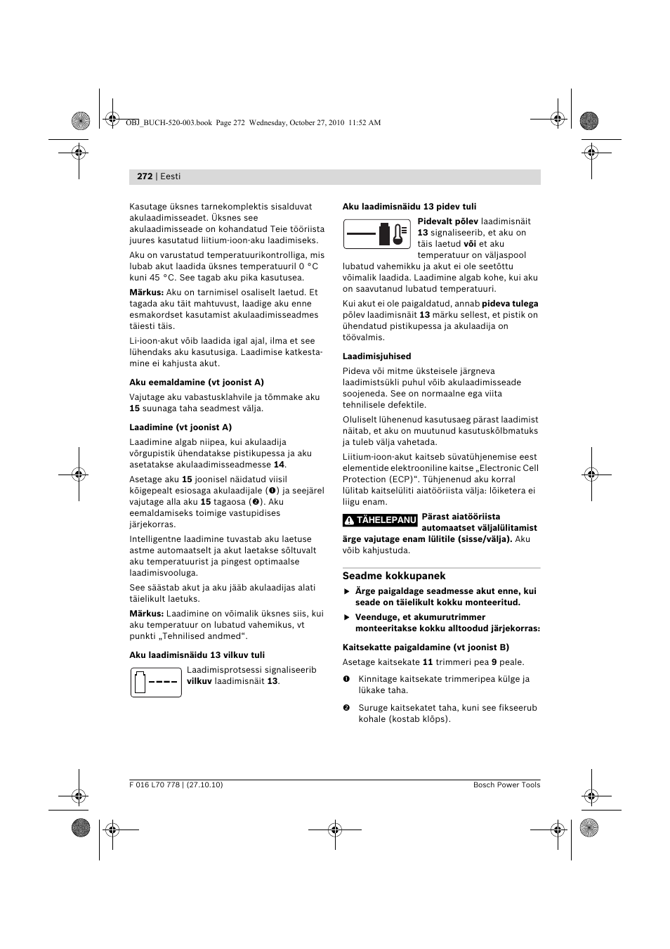 Bosch ART 23 LI User Manual | Page 272 / 297