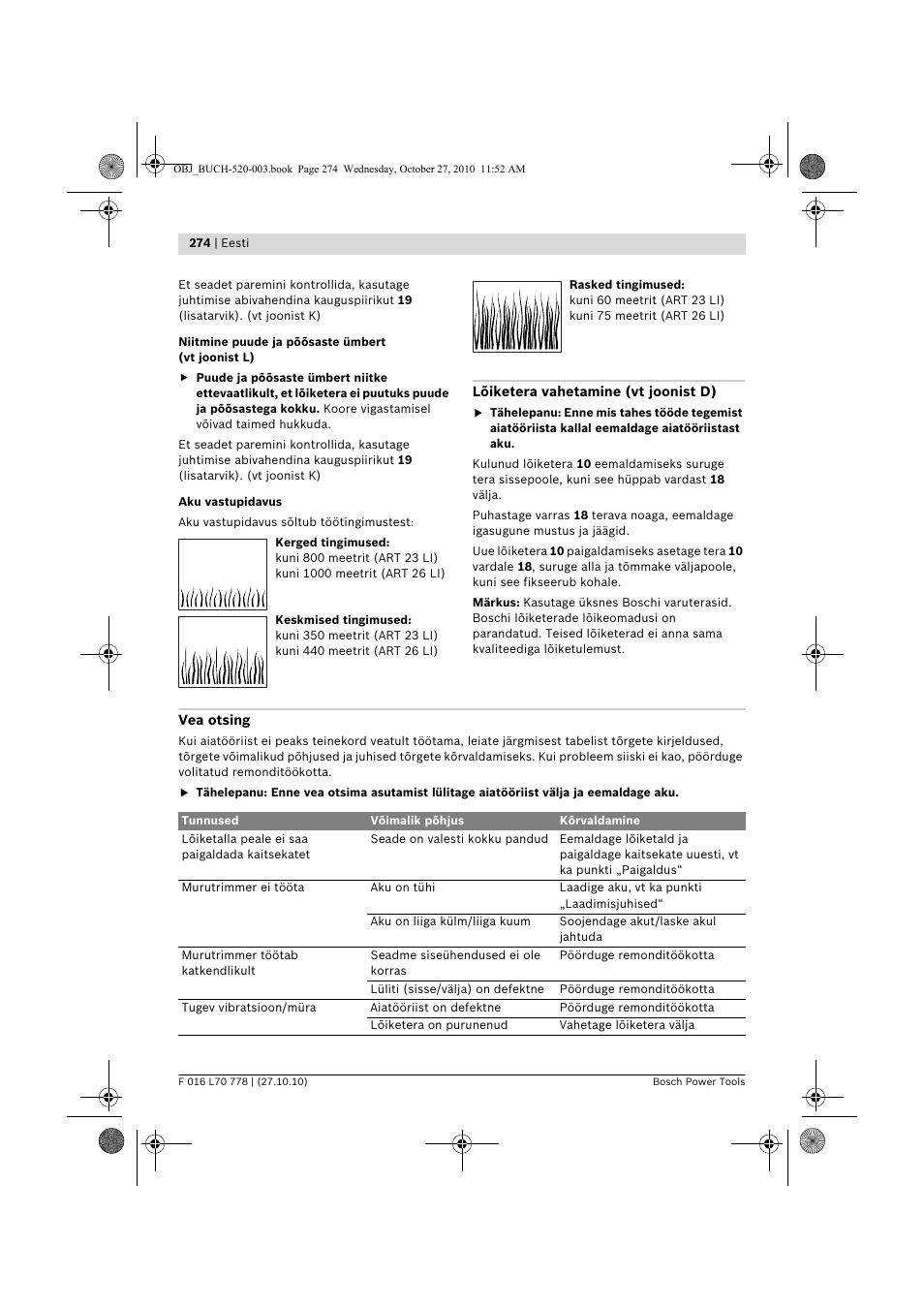 Bosch ART 23 LI User Manual | Page 274 / 297