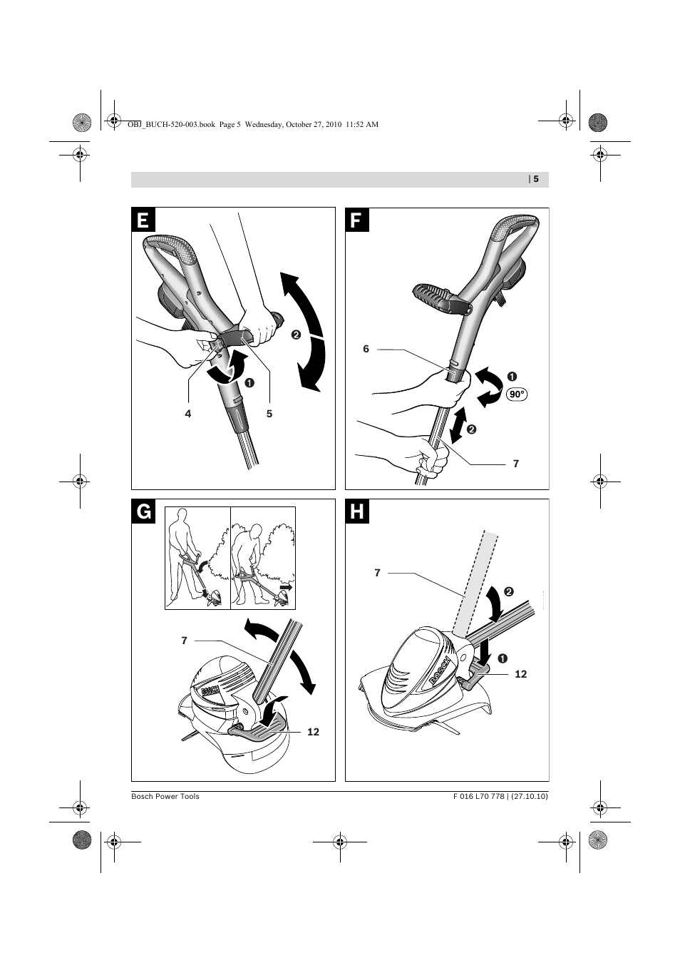 Hg f e | Bosch ART 23 LI User Manual | Page 5 / 297