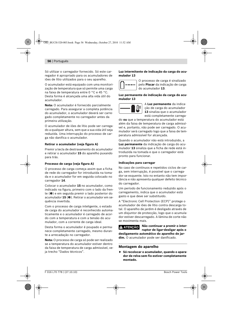 Bosch ART 23 LI User Manual | Page 56 / 297