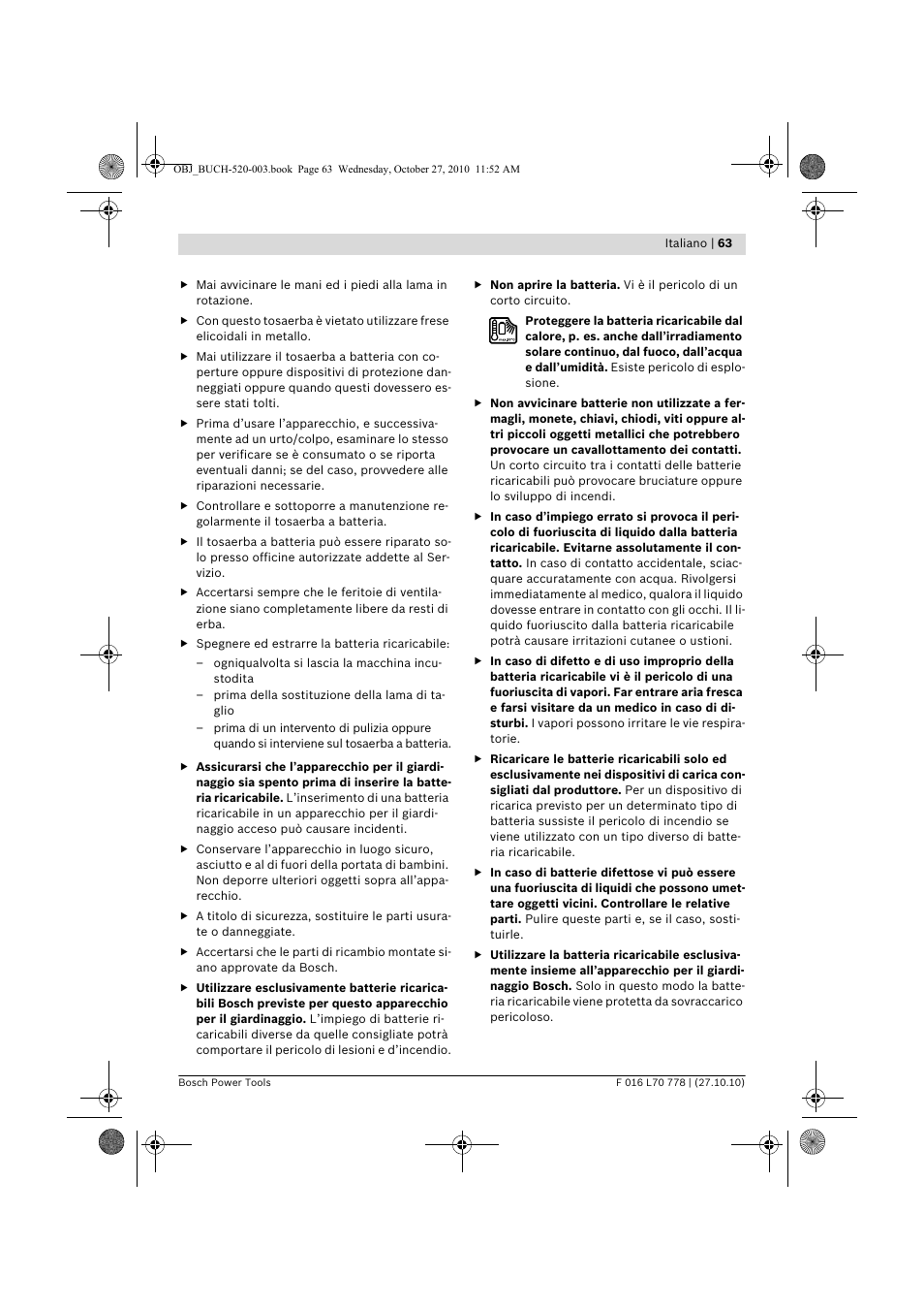 Bosch ART 23 LI User Manual | Page 63 / 297