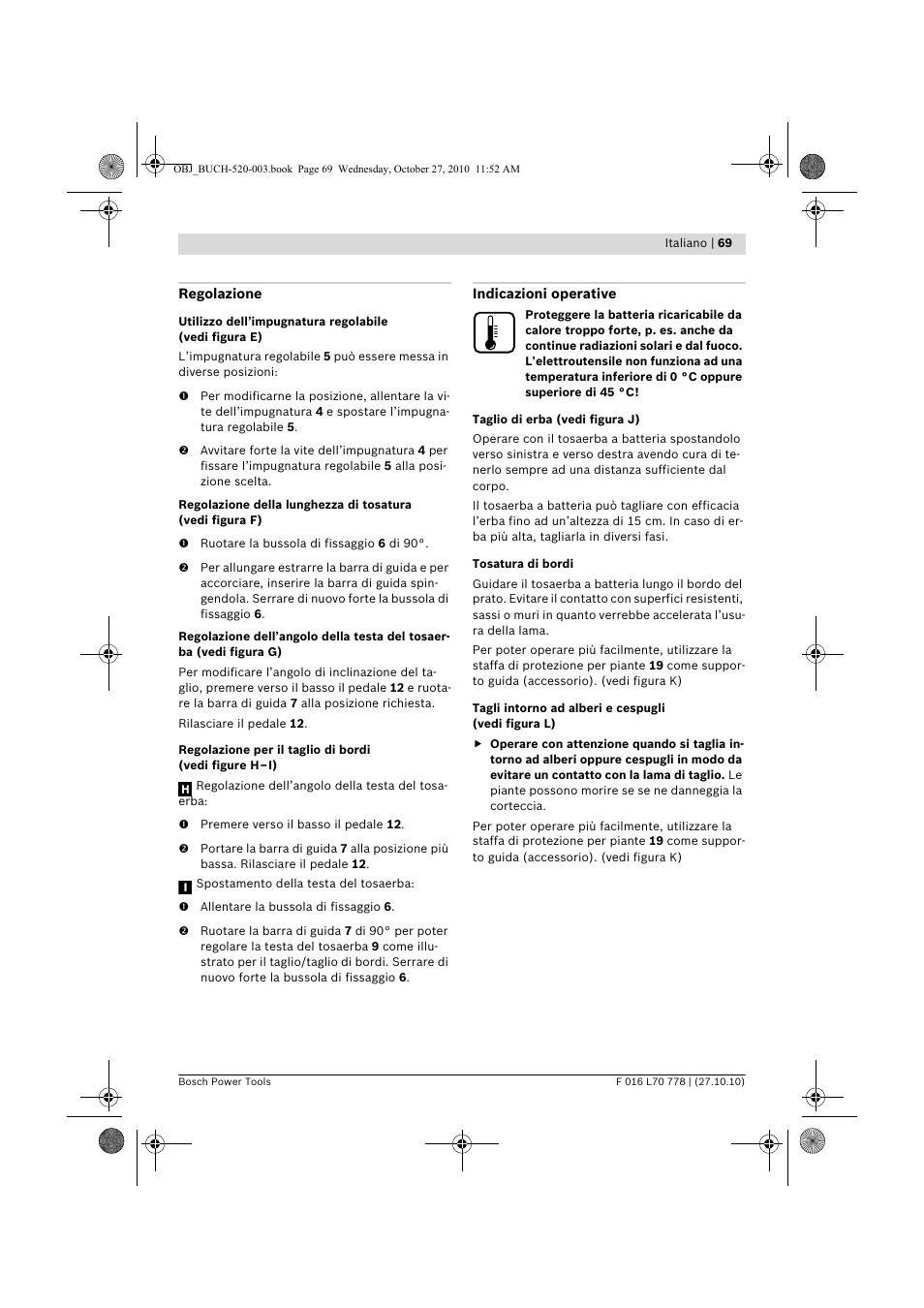 Bosch ART 23 LI User Manual | Page 69 / 297