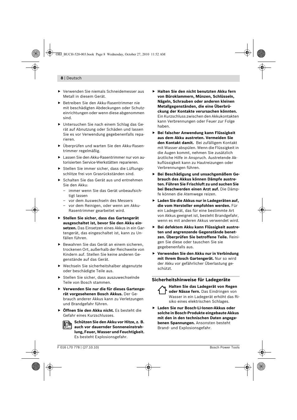 Bosch ART 23 LI User Manual | Page 8 / 297