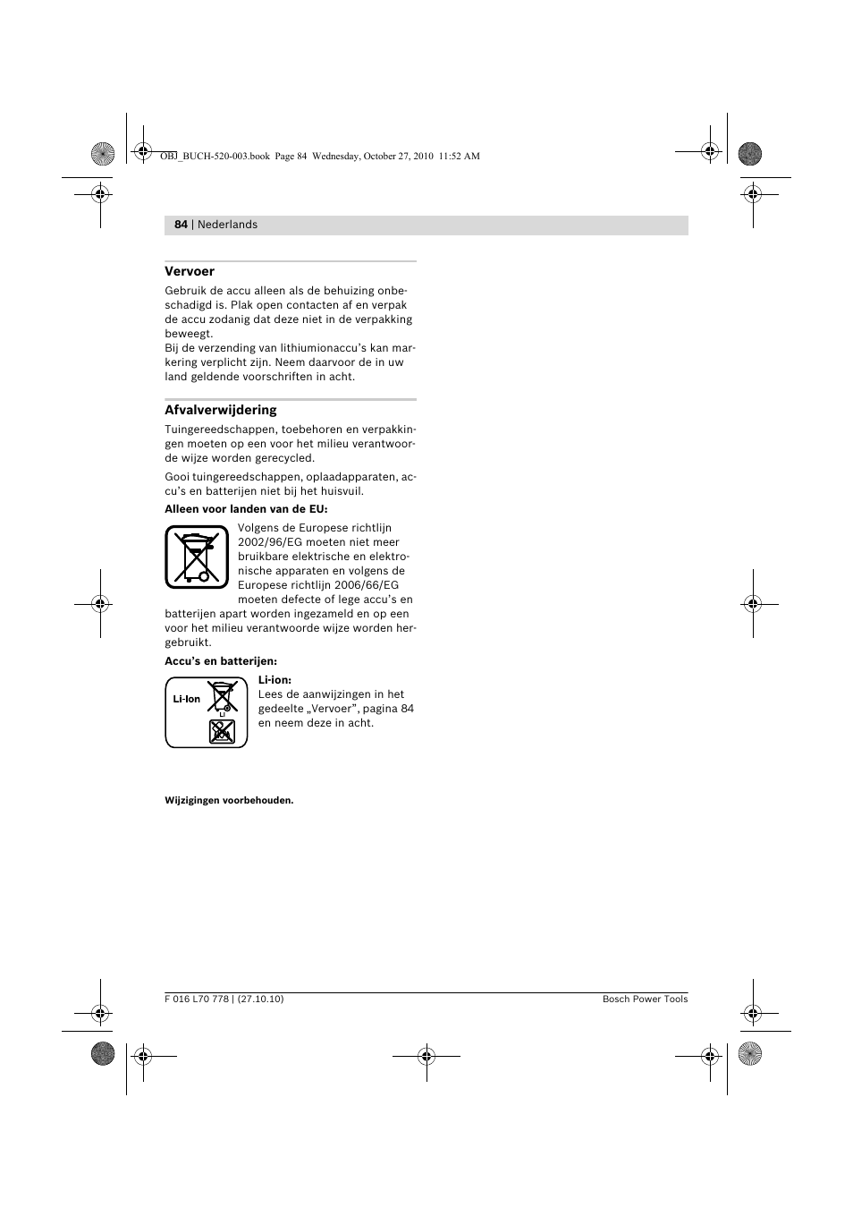 Bosch ART 23 LI User Manual | Page 84 / 297