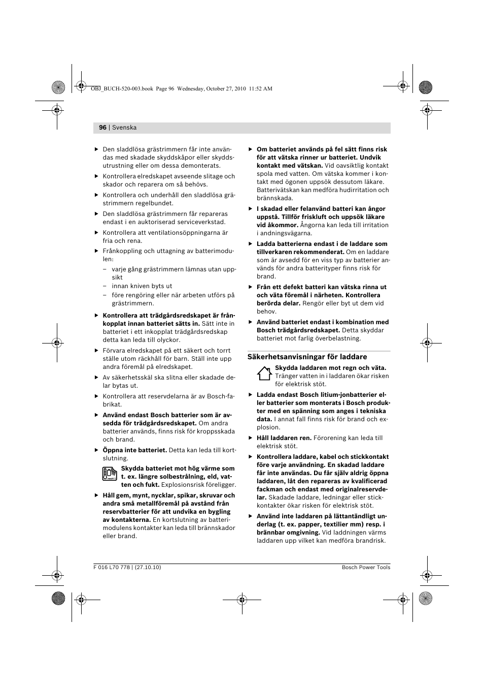 Bosch ART 23 LI User Manual | Page 96 / 297