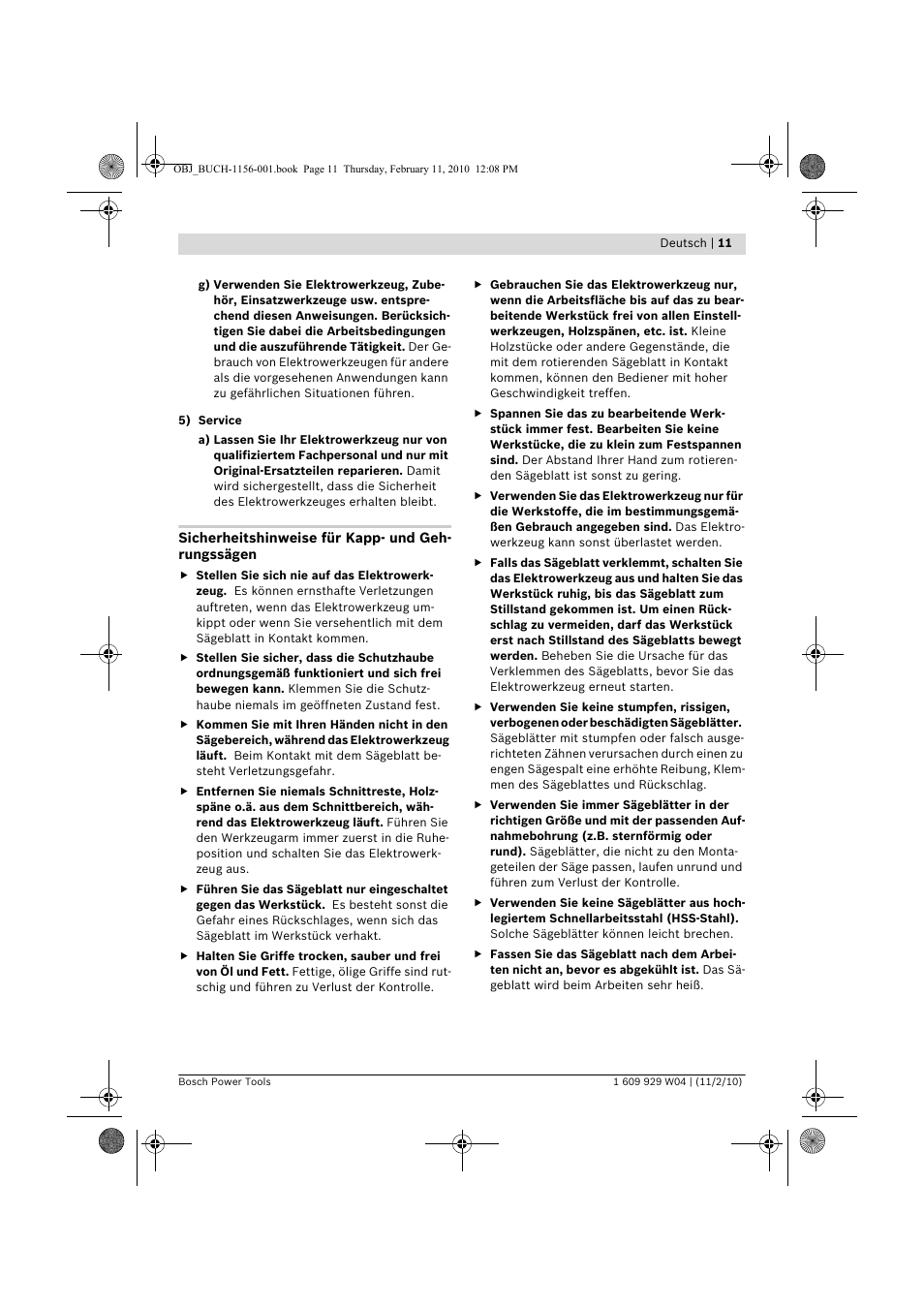 Bosch GCM 10 J Professional User Manual | Page 11 / 470
