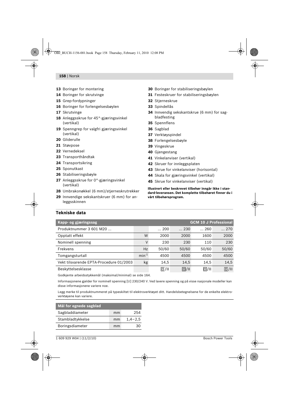 Bosch GCM 10 J Professional User Manual | Page 158 / 470
