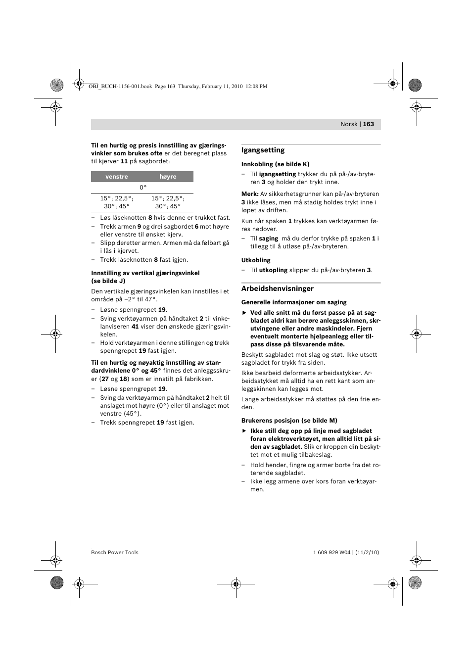 Bosch GCM 10 J Professional User Manual | Page 163 / 470