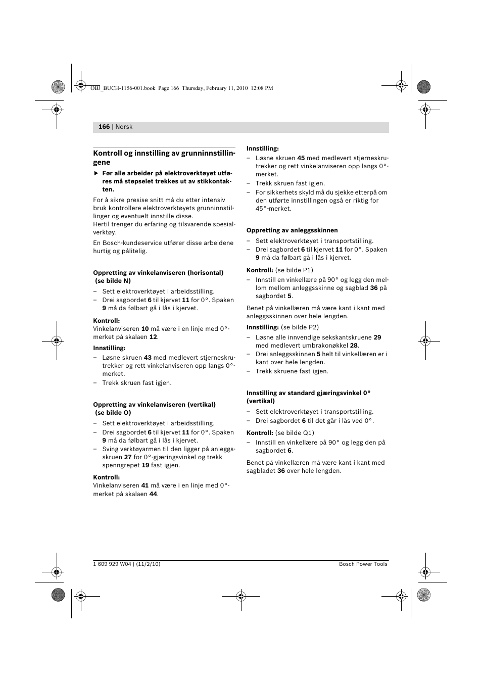 Bosch GCM 10 J Professional User Manual | Page 166 / 470