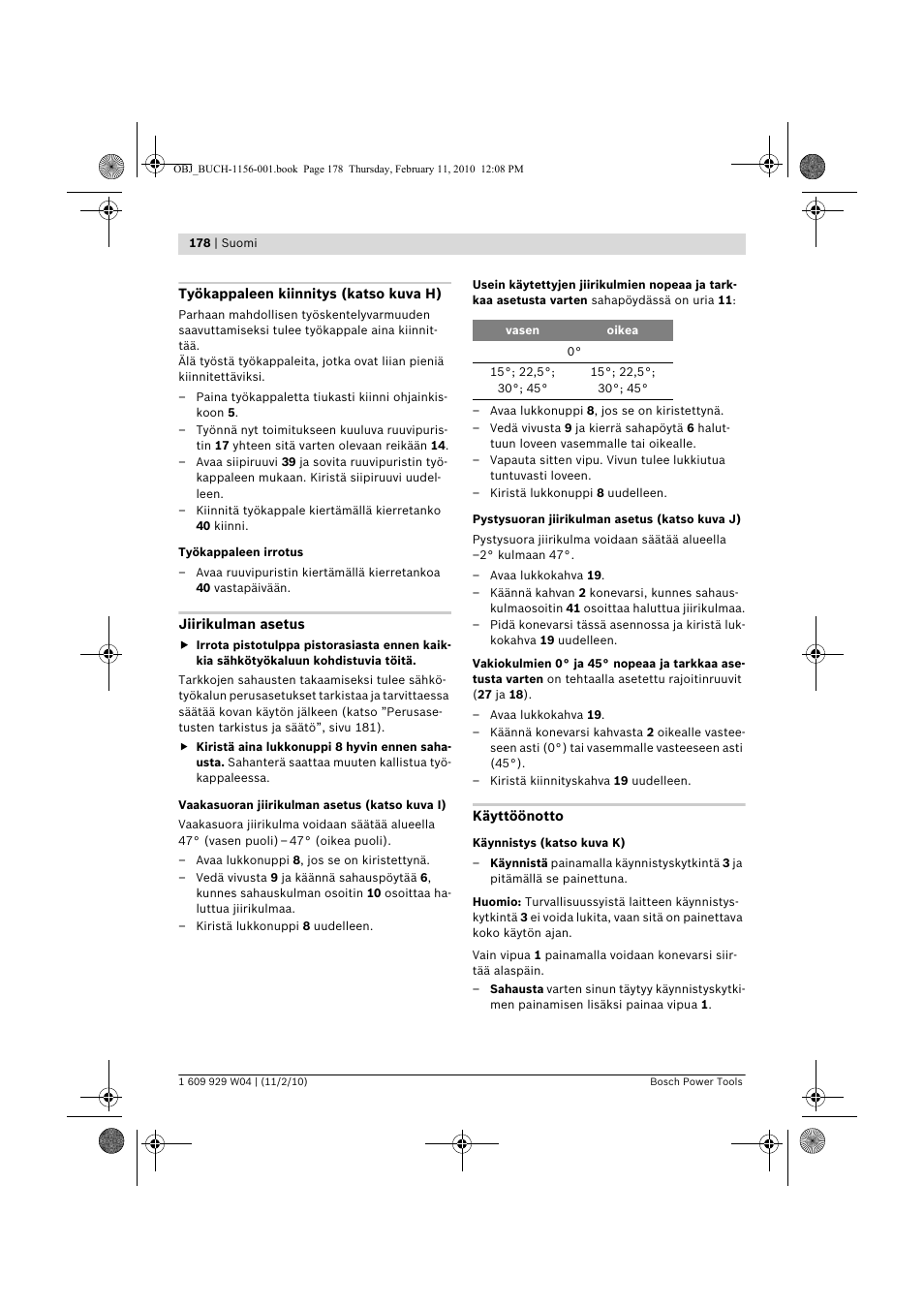 Bosch GCM 10 J Professional User Manual | Page 178 / 470