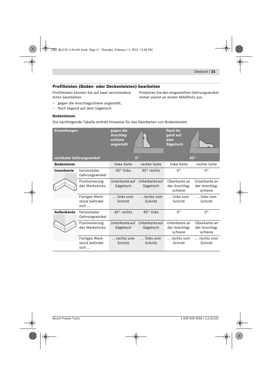 Bosch GCM 10 J Professional User Manual | Page 21 / 470