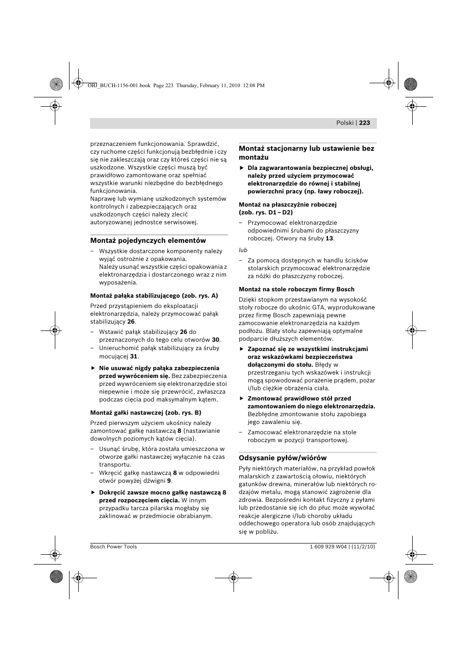 Bosch GCM 10 J Professional User Manual | Page 223 / 470