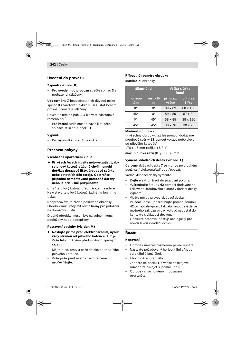 Bosch GCM 10 J Professional User Manual | Page 242 / 470