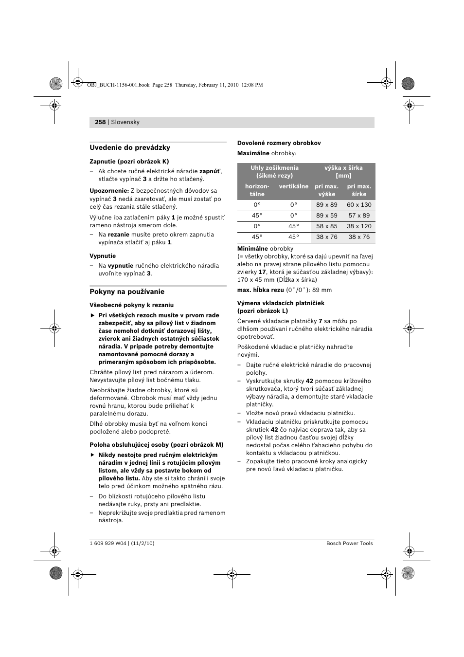 Bosch GCM 10 J Professional User Manual | Page 258 / 470