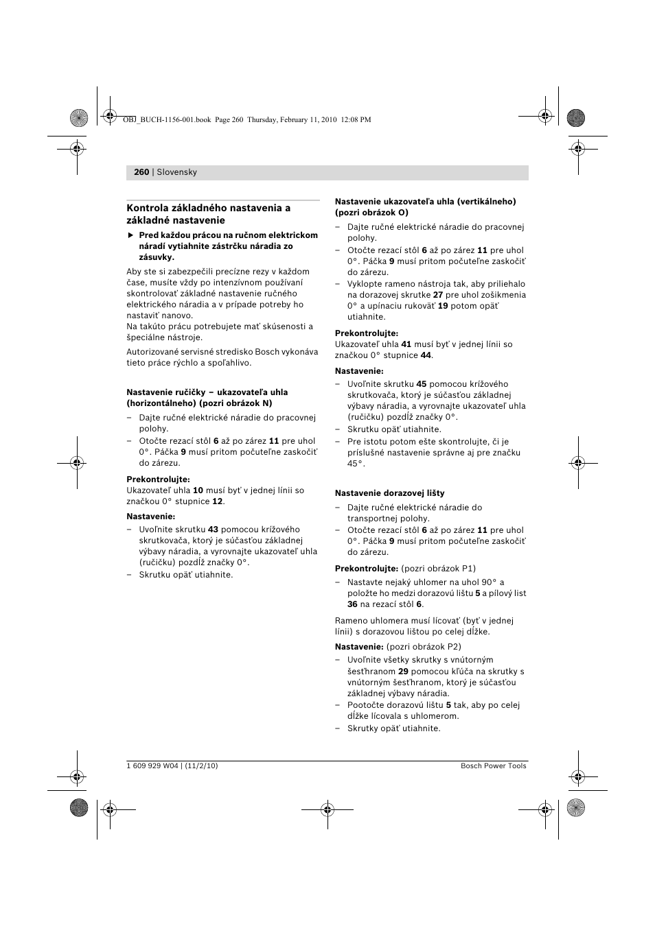 Bosch GCM 10 J Professional User Manual | Page 260 / 470