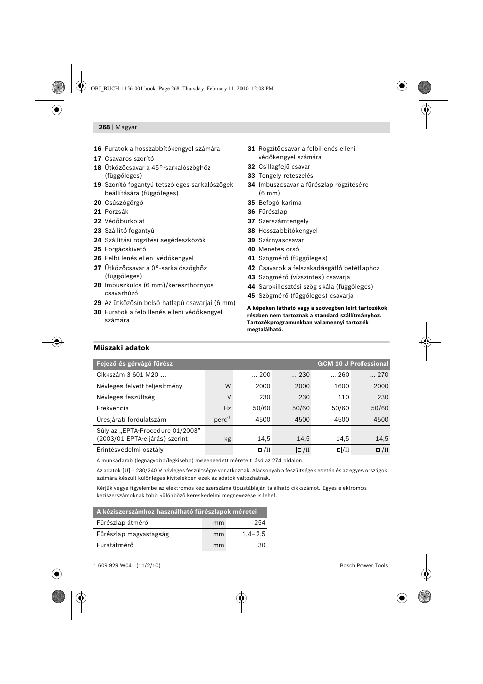 Bosch GCM 10 J Professional User Manual | Page 268 / 470