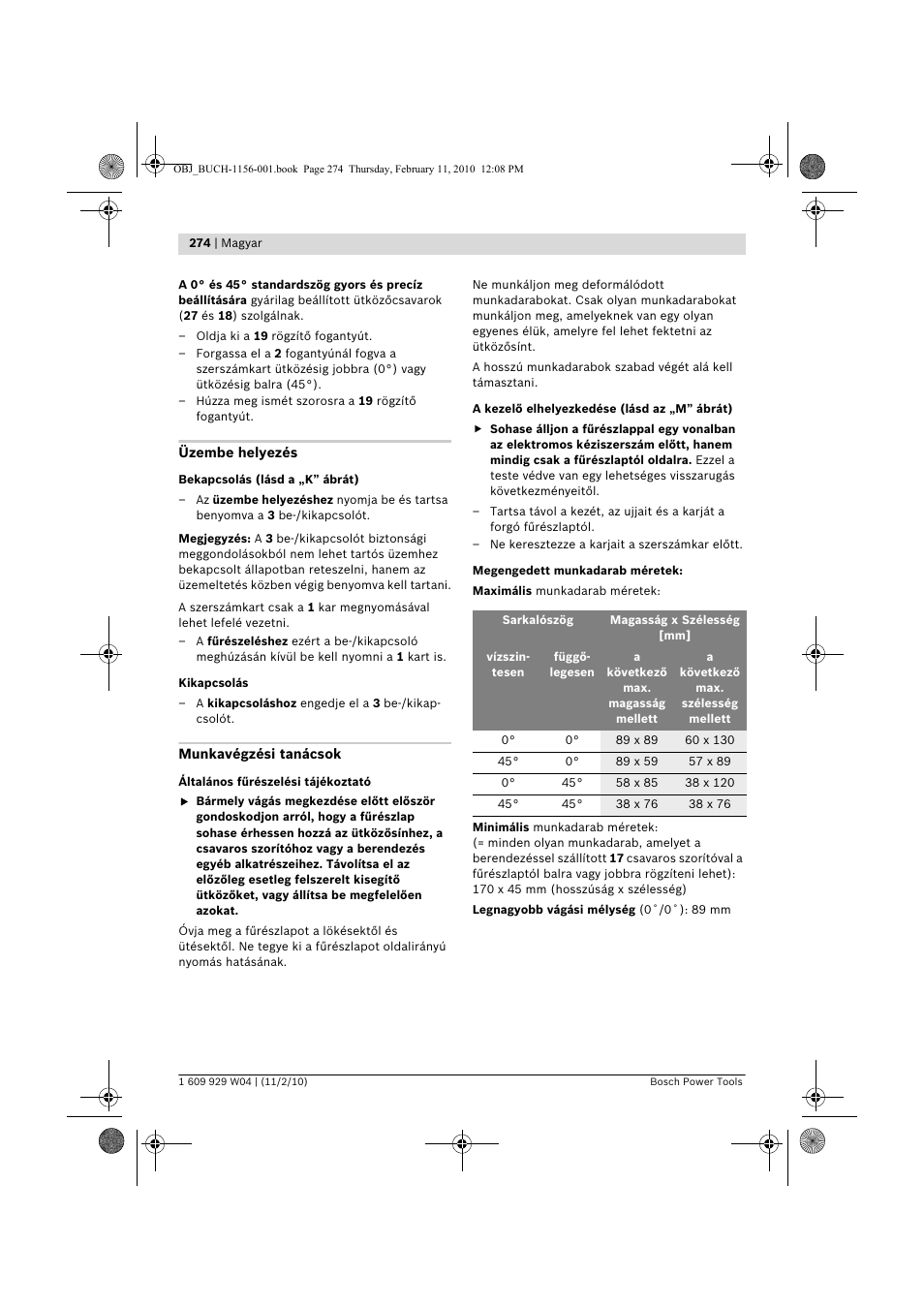 Bosch GCM 10 J Professional User Manual | Page 274 / 470