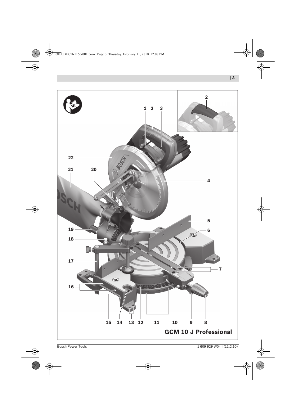 Gcm 10 j professional | Bosch GCM 10 J Professional User Manual | Page 3 / 470