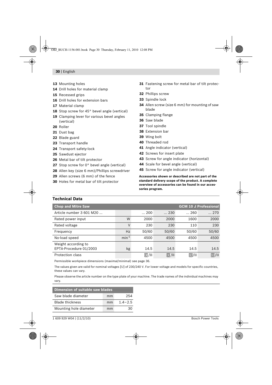 Bosch GCM 10 J Professional User Manual | Page 30 / 470