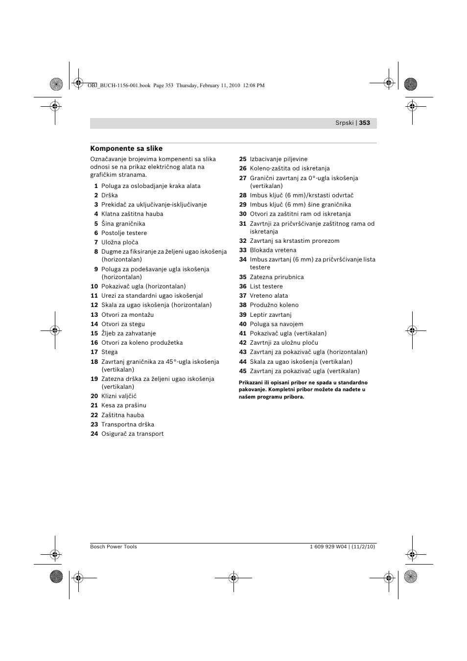 Bosch GCM 10 J Professional User Manual | Page 353 / 470